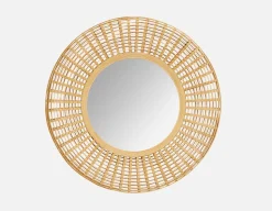 RAY bamboo mirror 91 cm