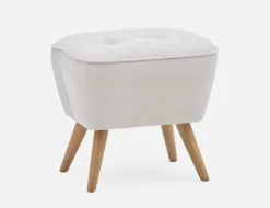 REILLY braided jute ottoman