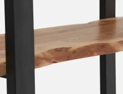RENO acacia wood 5-tier bookcase