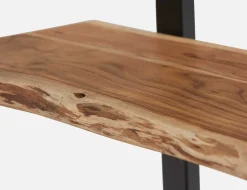 RENO acacia wood 5-tier bookcase