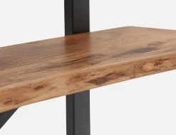 RENO acacia wood 3-tier bookcase