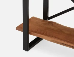 RENO acacia wood 3-tier bookcase