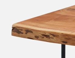 RENO solid acacia large wood dining table 210 cm