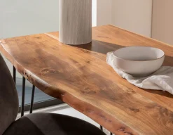 RENO solid acacia wood bar table 160cm