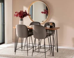 RENO solid acacia wood bar table 160cm