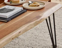 RENO solid acacia wood coffee table 120 cm