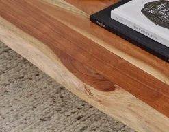 RENO solid acacia wood coffee table 120 cm