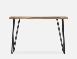 RENO solid acacia wood console table 120 cm