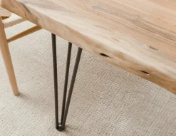 RENO solid acacia wood dining table 140 cm