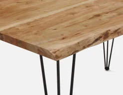 RENO solid acacia wood dining table 140 cm