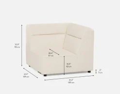 REVAN modern modular corner sofa customize to fit your space