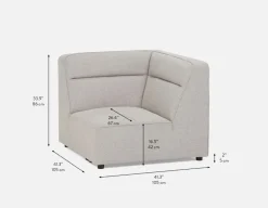 REVAN modern modular corner sofa customize to fit your space