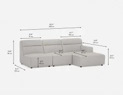 REVAN modern modular sofa customize to fit your space