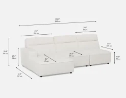 REVAN modern modular sofa customize to fit your space