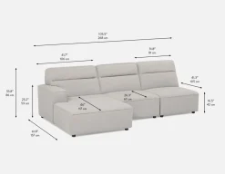 REVAN modern modular sofa customize to fit your space
