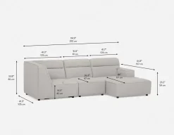 REVAN modern modular sofa customize to fit your space