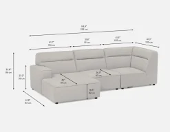 REVAN modern modular sofa customize to fit your space