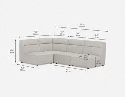 REVAN modern modular sofa customize to fit your space