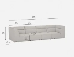 REVAN modern modular sofa customize to fit your space