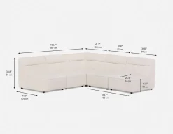 REVAN modern modular sofa customize to fit your space