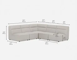 REVAN modern modular sofa customize to fit your space