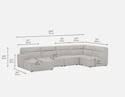 REVAN modern modular sofa customize to fit your space