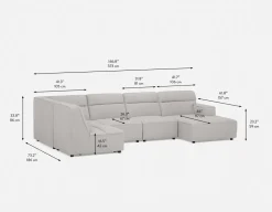 REVAN modern modular sofa customize to fit your space