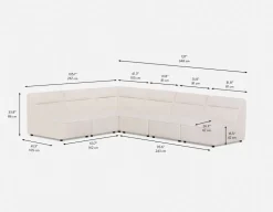 REVAN modern modular sofa customize to fit your space