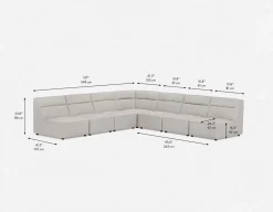 REVAN modern modular sofa customize to fit your space