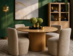 RHODES round dining table 135cm