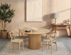 RHODES round dining table 135cm