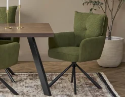 RICHARD swivel dining armchair