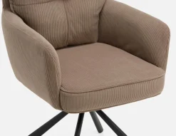 RICHARD swivel dining armchair