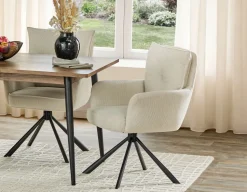 RICHARD swivel dining armchair