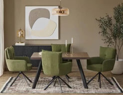 RICHARD swivel dining armchair