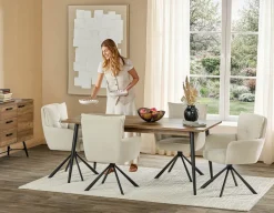 RICHARD swivel dining armchair