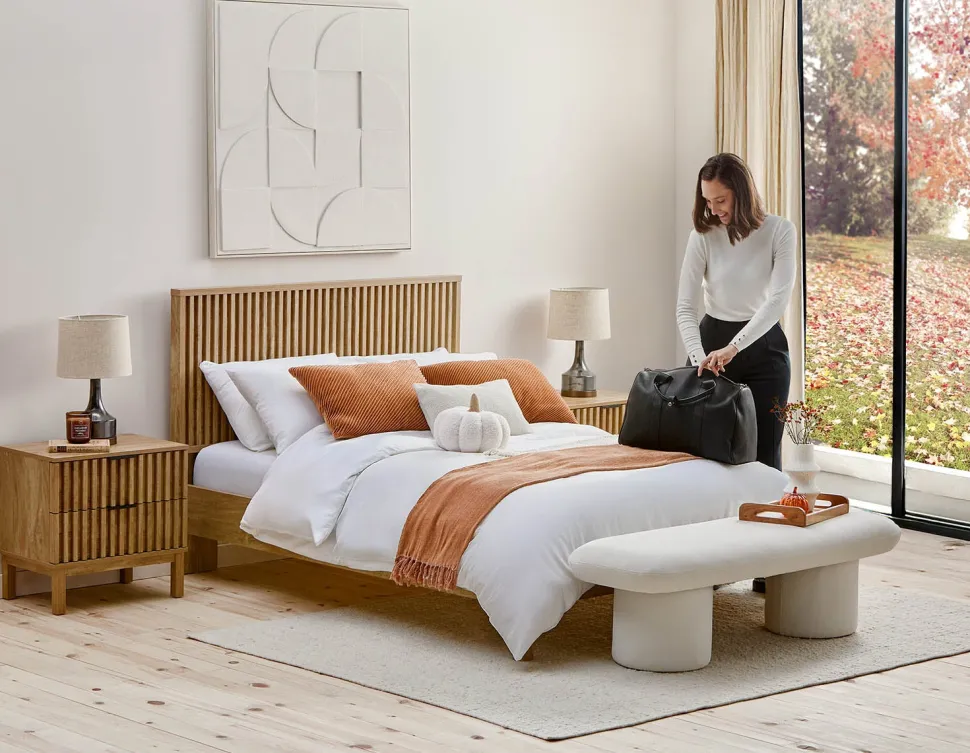 RIONA japandi style nightstand