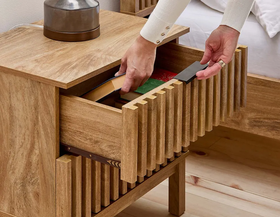 RIONA japandi style nightstand