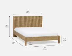 RIONA japandi style queen size bed