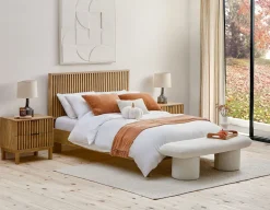 RIONA japandi style queen size bed