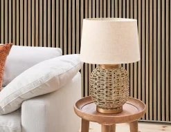RODNEY hand-made rope table lamp 58 cm height