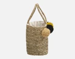 ROSIE woven straw tote bag