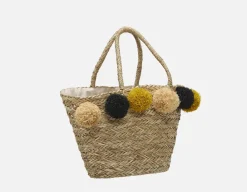 ROSIE woven straw tote bag
