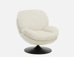 ROUSSEAU corduroy accent chair