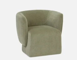ROUSSEAU corduroy accent chair