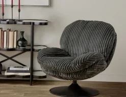 ROUSSEAU corduroy accent chair