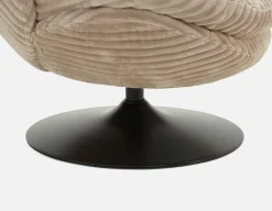 ROUSSEAU corduroy accent chair