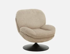 ROUSSEAU corduroy accent chair