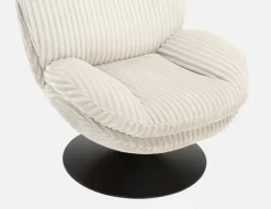 ROUSSEAU corduroy accent chair