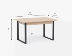 RYA modern contemporary dining table 140cm